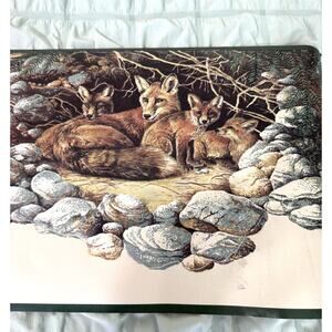 The Warner Company Laser Cut Wallpaper Border 2 Rolls 5 Yards Each Foxes Dens